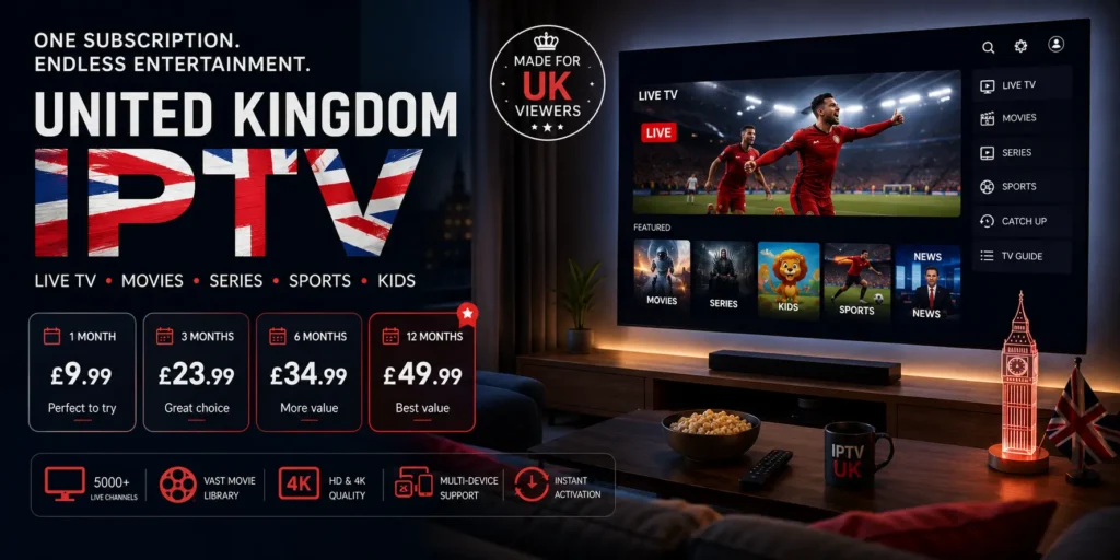 United Kingdom IPTV pricing